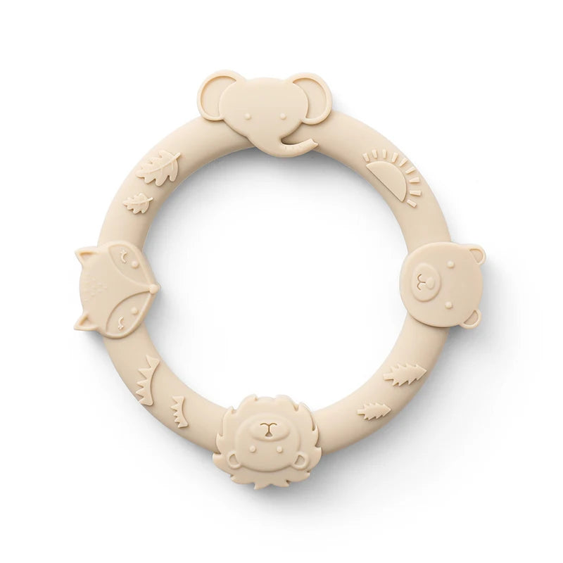 Cute Animal Baby Silicone Teethers Newborn Safe Teething Chewing Toys Baby Shower Gift Easy To Clean, Ages 3 Months+