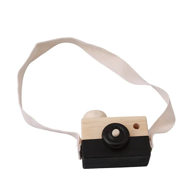Cute Nordic Hanging Wooden Camera Toys Kids Toys Gift 9.5X6X3cm Room Decor Furnishing Articles Christmas Gift Wooden Toy