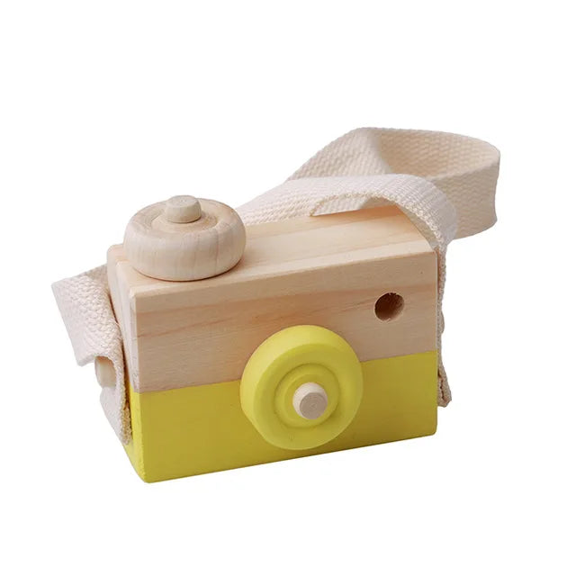 Cute Nordic Hanging Wooden Camera Toys Kids Toys Gift 9.5X6X3cm Room Decor Furnishing Articles Christmas Gift Wooden Toy