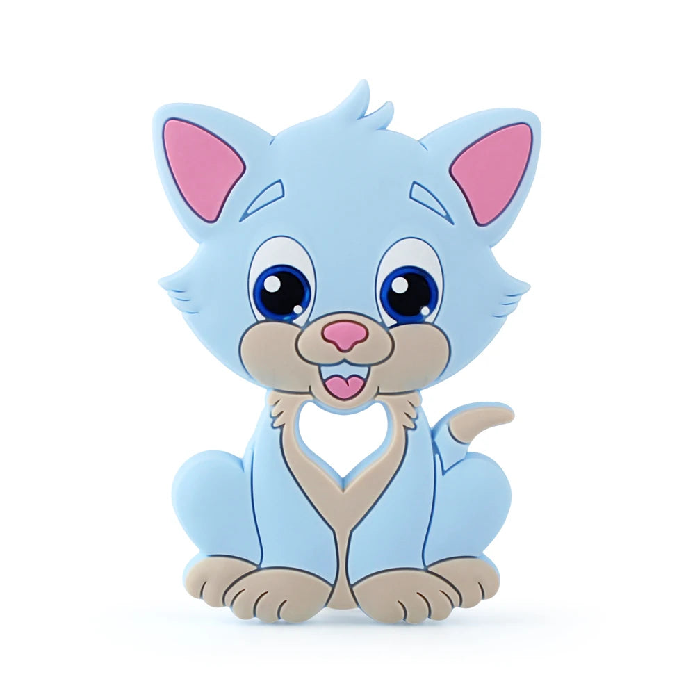 1Pcs Silicone Teether Animal Koala Rodent Cartoon Food Grade DIY Baby Necklace Pendant Oral Care Baby Teether Toys