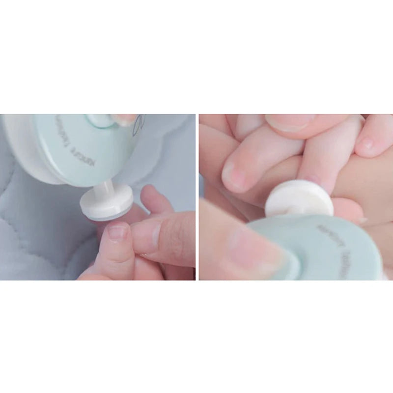 Baby Nail Cutter Electric Nail File Clipper Grinding Heads,Trim Polish Grooming Kit for Newborn or Moms Fingernails Care