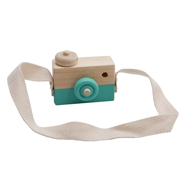 Cute Nordic Hanging Wooden Camera Toys Kids Toys Gift 9.5X6X3cm Room Decor Furnishing Articles Christmas Gift Wooden Toy