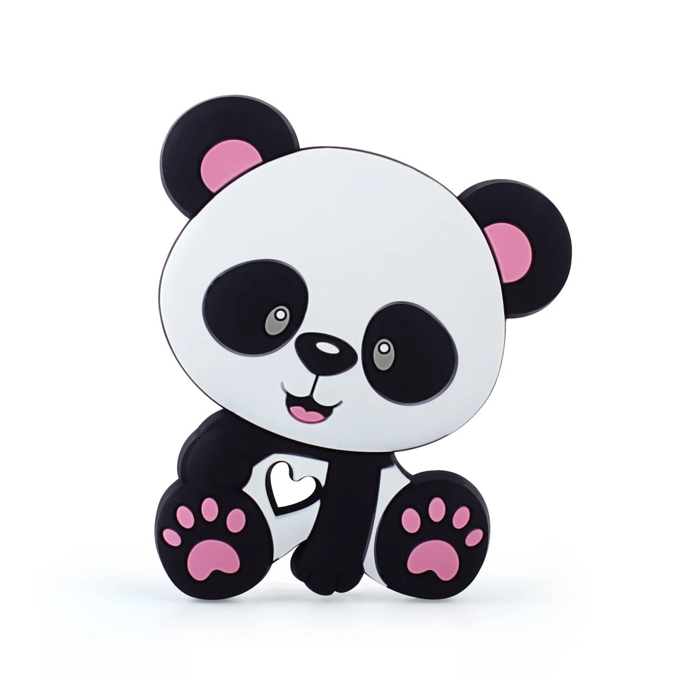 1Pcs Silicone Teether Animal Koala Rodent Cartoon Food Grade DIY Baby Necklace Pendant Oral Care Baby Teether Toys