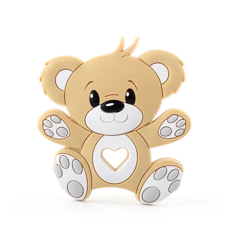1Pcs Silicone Teether Animal Koala Rodent Cartoon Food Grade DIY Baby Necklace Pendant Oral Care Baby Teether Toys