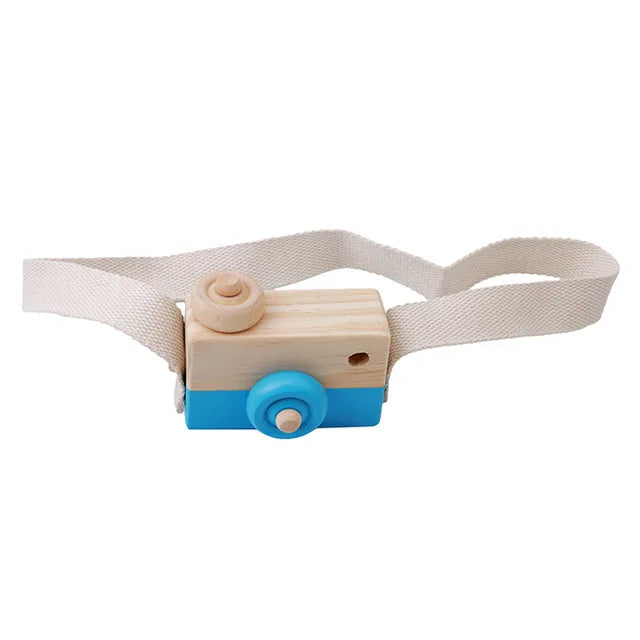 Cute Nordic Hanging Wooden Camera Toys Kids Toys Gift 9.5X6X3cm Room Decor Furnishing Articles Christmas Gift Wooden Toy