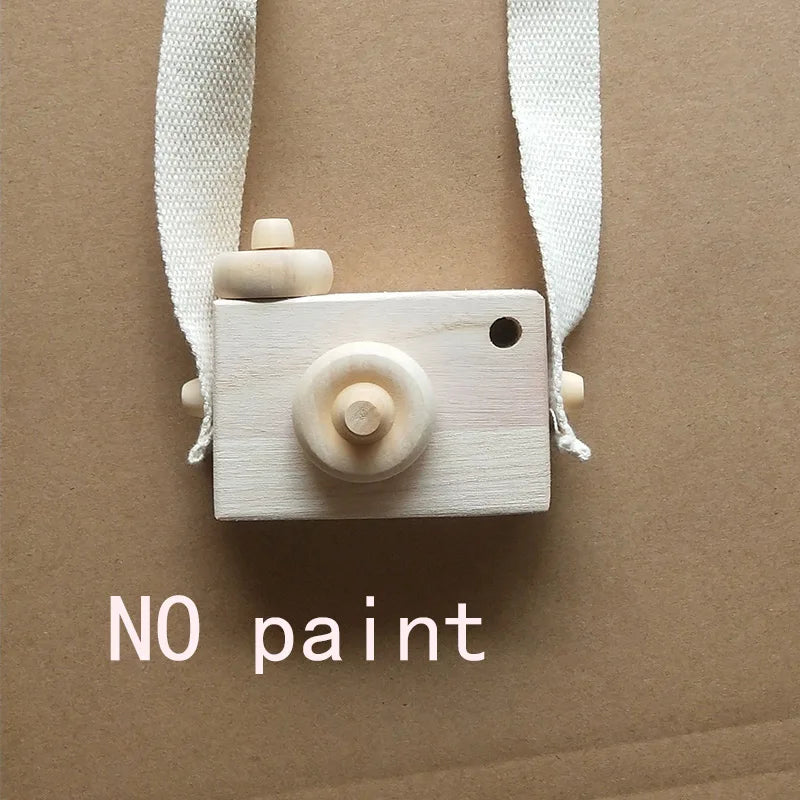 Cute Nordic Hanging Wooden Camera Toys Kids Toys Gift 9.5X6X3cm Room Decor Furnishing Articles Christmas Gift Wooden Toy
