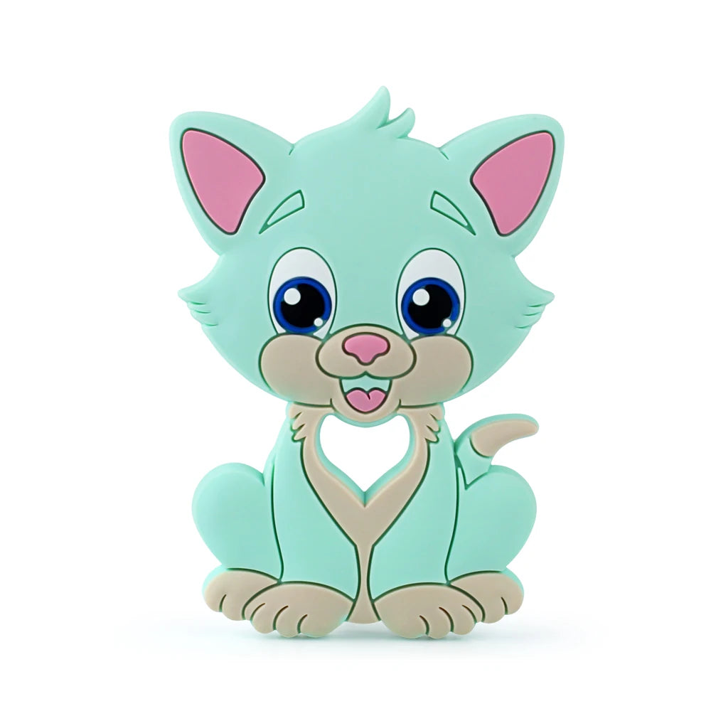 1Pcs Silicone Teether Animal Koala Rodent Cartoon Food Grade DIY Baby Necklace Pendant Oral Care Baby Teether Toys
