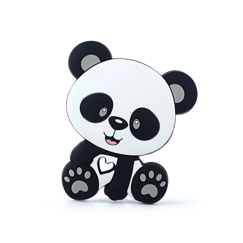 1Pcs Silicone Teether Animal Koala Rodent Cartoon Food Grade DIY Baby Necklace Pendant Oral Care Baby Teether Toys