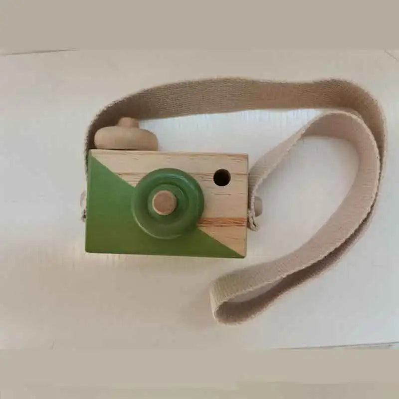 Cute Nordic Hanging Wooden Camera Toys Kids Toys Gift 9.5X6X3cm Room Decor Furnishing Articles Christmas Gift Wooden Toy