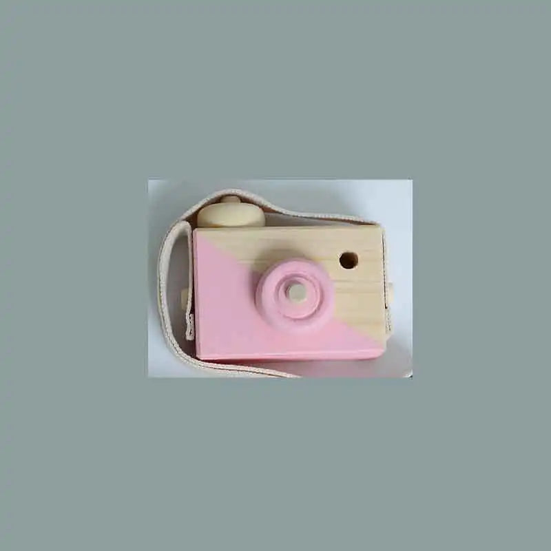 Cute Nordic Hanging Wooden Camera Toys Kids Toys Gift 9.5X6X3cm Room Decor Furnishing Articles Christmas Gift Wooden Toy