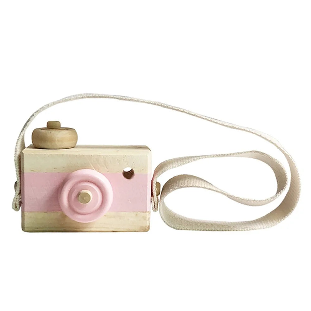 Cute Nordic Hanging Wooden Camera Toys Kids Toys Gift 9.5X6X3cm Room Decor Furnishing Articles Christmas Gift Wooden Toy