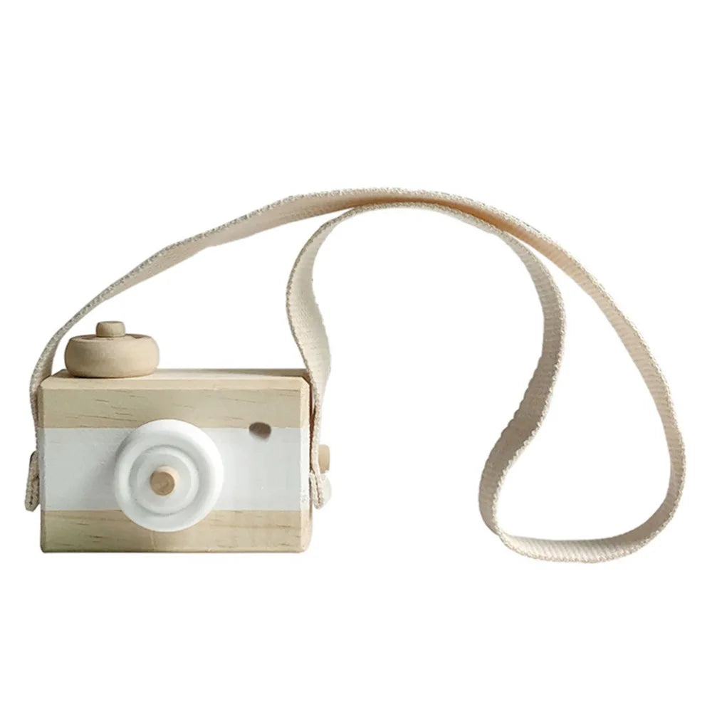 Cute Nordic Hanging Wooden Camera Toys Kids Toys Gift 9.5X6X3cm Room Decor Furnishing Articles Christmas Gift Wooden Toy