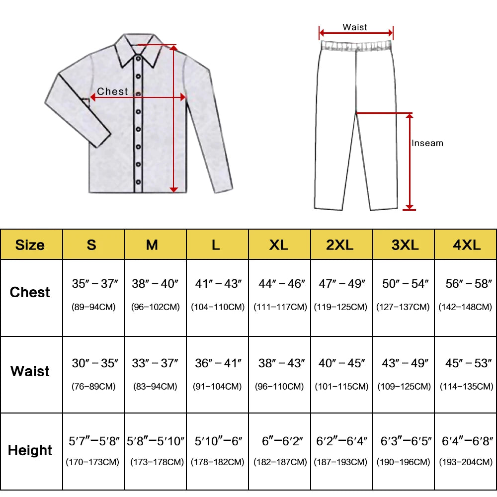 Mens Silk Satin Pajamas Pyjamas Set Sleepwear Set Loungewear U.S. S,M,L,XL,XXL,XXXL,4XL__Fits All Seasons