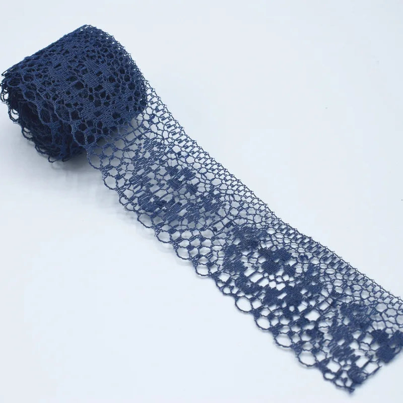 4cm Width White Decorative Lace Trim Fabric Wedding Birthday Christmas Goods Craft DIY Embroidery and Skirt Intimate Accessories