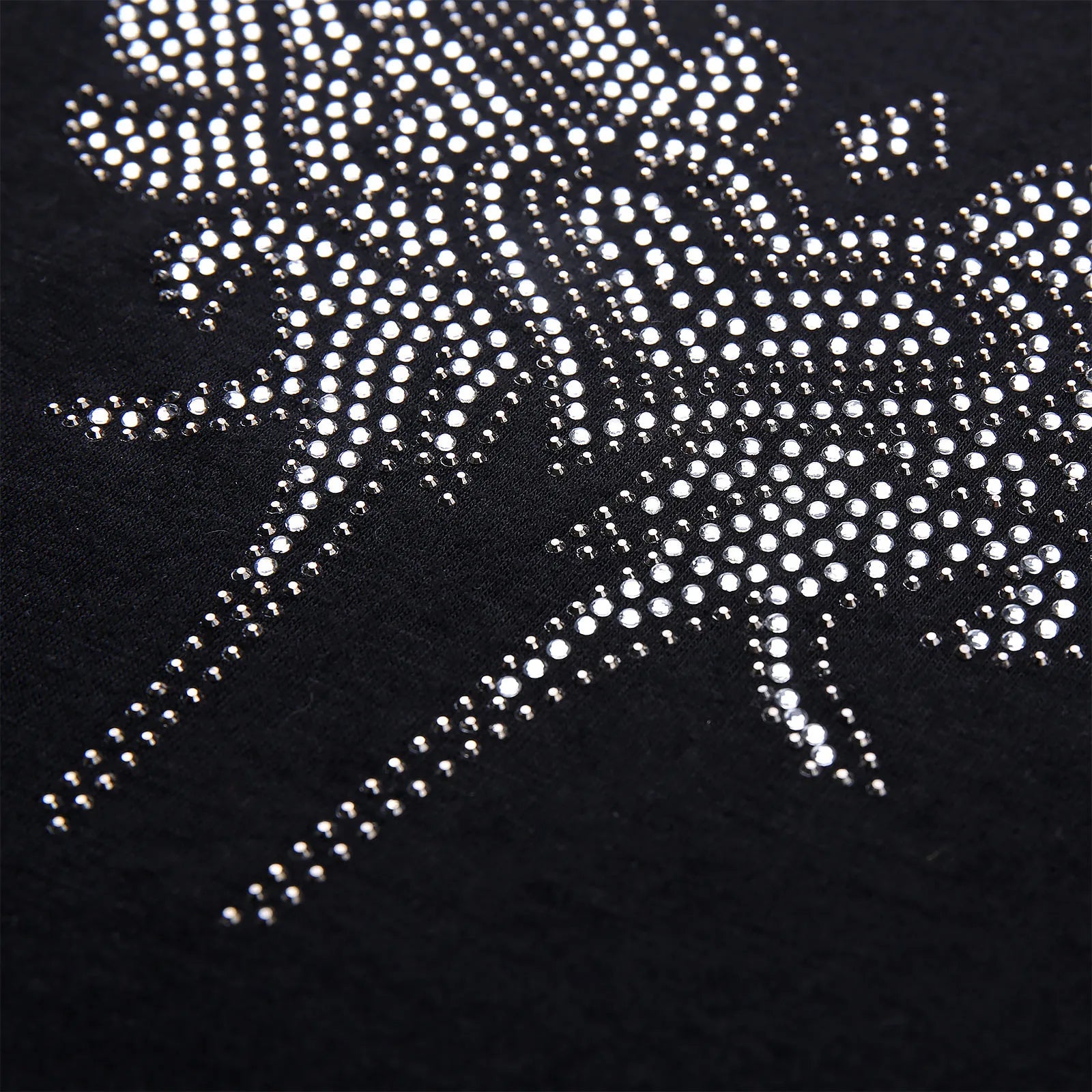 Fashion Bling Rhinestone T-Shirt Sexy Hollow Tops Tee Casual Autumn Winter Ladies Female Women Long Sleeve Blusas Pullover