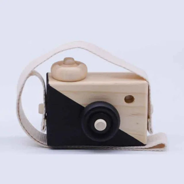 Cute Nordic Hanging Wooden Camera Toys Kids Toys Gift 9.5X6X3cm Room Decor Furnishing Articles Christmas Gift Wooden Toy