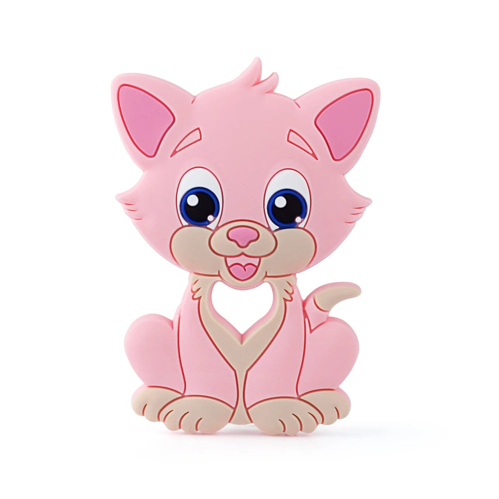 1Pcs Silicone Teether Animal Koala Rodent Cartoon Food Grade DIY Baby Necklace Pendant Oral Care Baby Teether Toys