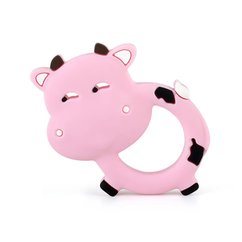 1Pcs Silicone Teether Animal Koala Rodent Cartoon Food Grade DIY Baby Necklace Pendant Oral Care Baby Teether Toys