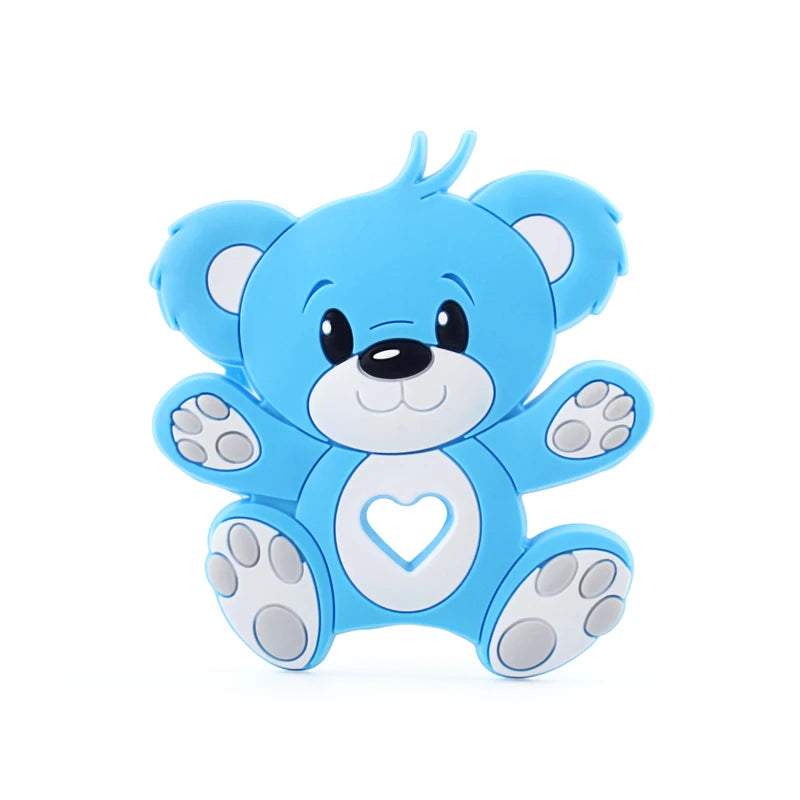 1Pcs Silicone Teether Animal Koala Rodent Cartoon Food Grade DIY Baby Necklace Pendant Oral Care Baby Teether Toys