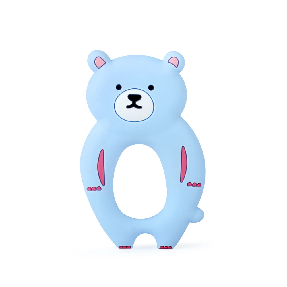 1Pcs Silicone Teether Animal Koala Rodent Cartoon Food Grade DIY Baby Necklace Pendant Oral Care Baby Teether Toys