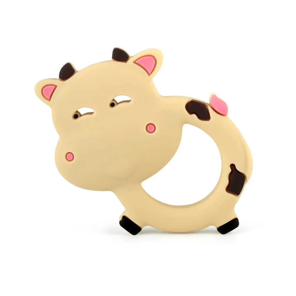 1Pcs Silicone Teether Animal Koala Rodent Cartoon Food Grade DIY Baby Necklace Pendant Oral Care Baby Teether Toys