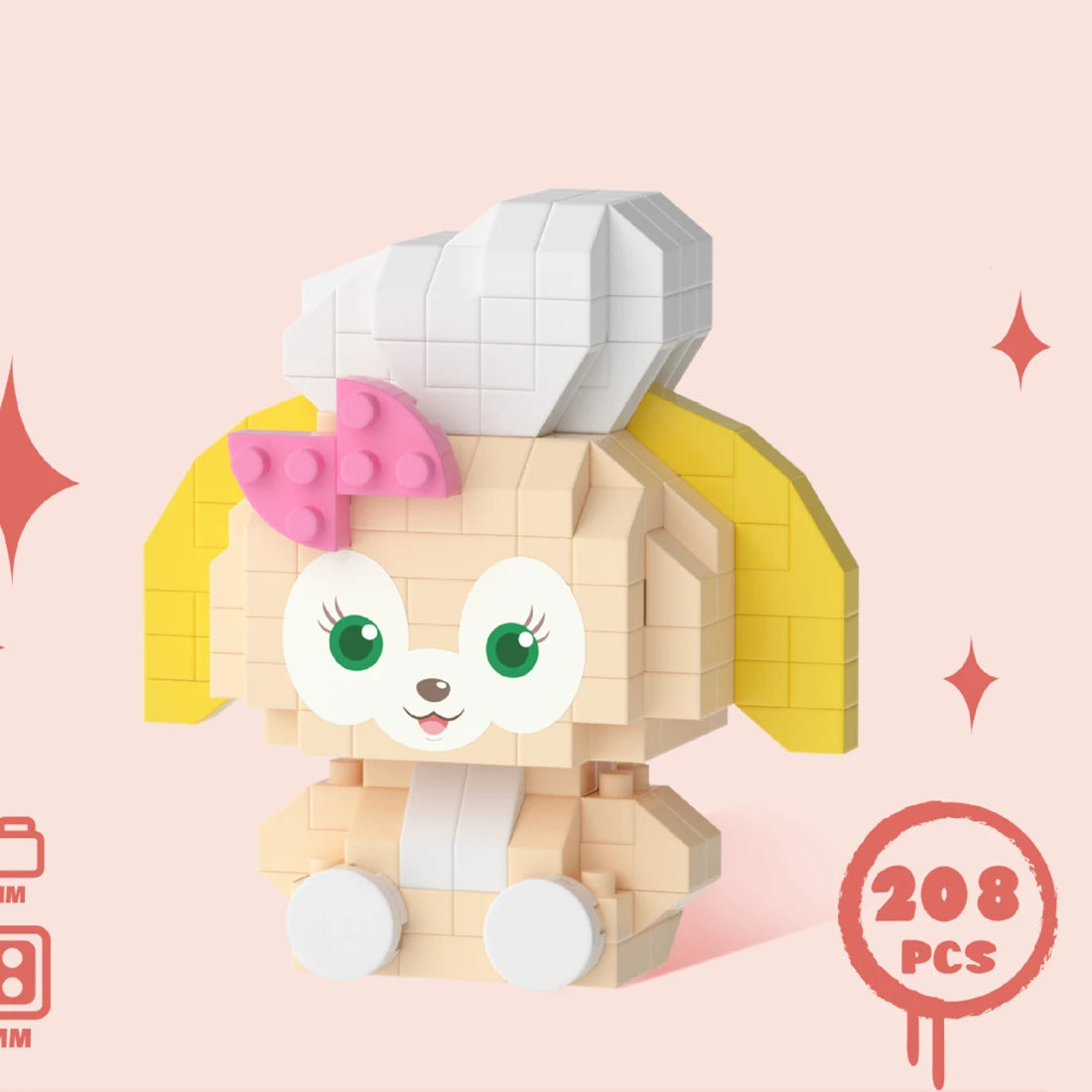 Cartoon Kuromi Cinnamoroll Block Character Assembled Model Building Block Dolls Toy Children Gif