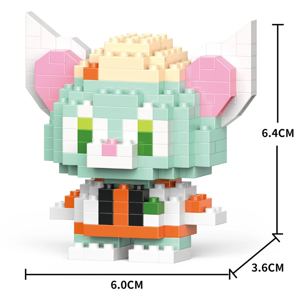 Cartoon Kuromi Cinnamoroll Block Character Assembled Model Building Block Dolls Toy Children Gif