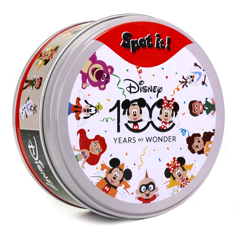 28 Styles Double juego Card Dobble Card Game Table Board Game for Dobbles Kids HP Metal Box Card Matching Toys for Childrens
