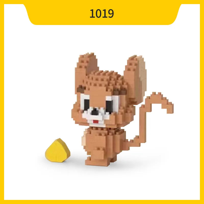 Cartoon Kuromi Cinnamoroll Block Character Assembled Model Building Block Dolls Toy Children Gif