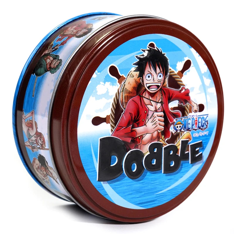 28 Styles Double juego Card Dobble Card Game Table Board Game for Dobbles Kids HP Metal Box Card Matching Toys for Childrens