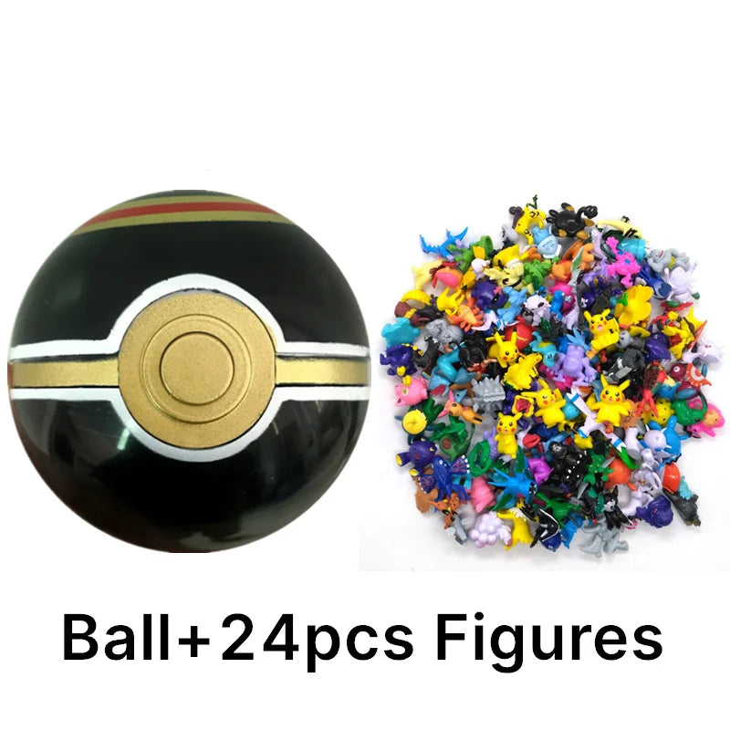 Funny Joy Pokemoning Toys 7Cm Elf Ball 2-3cm Anime Action PokeBall Figures Monster Toy Model Dolls Children Christmas Gift