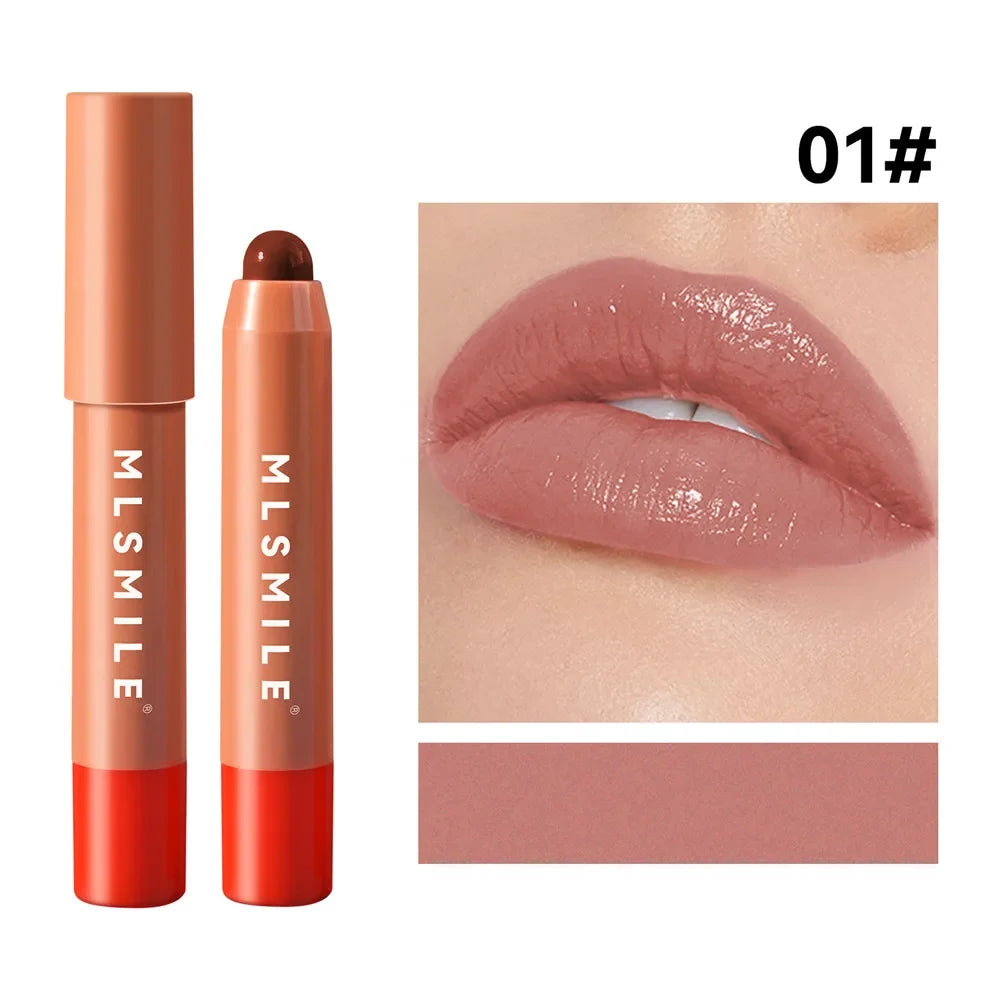 6 Colors Waterproof Nourishing Smooth Lipstick Pen Velvet Lipliner Lasting Not Fading Makeup Nude Pink Lip Tint Lips Cosmetic