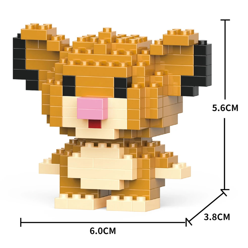 Cartoon Kuromi Cinnamoroll Block Character Assembled Model Building Block Dolls Toy Children Gif