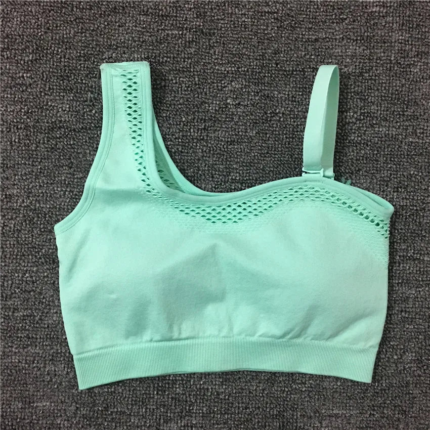 2024 1/2Pcs Seamless Yoga Set Women Gym Sportswear Outfit Yoga Pant Leggings One Shoulder Sports Bra Workout Cloth Tracksuit