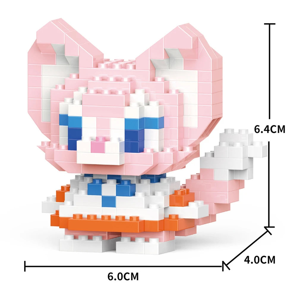 Cartoon Kuromi Cinnamoroll Block Character Assembled Model Building Block Dolls Toy Children Gif