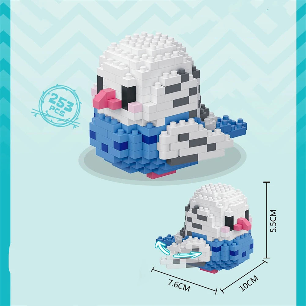 Cartoon Kuromi Cinnamoroll Block Character Assembled Model Building Block Dolls Toy Children Gif