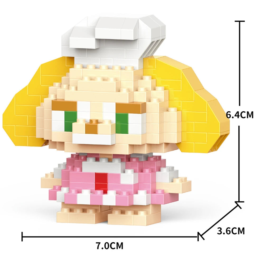 Cartoon Kuromi Cinnamoroll Block Character Assembled Model Building Block Dolls Toy Children Gif