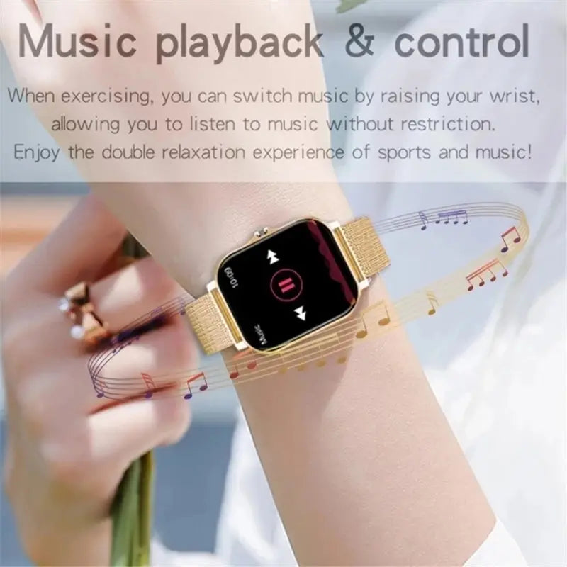 For Android OS IOS Phone Color Screen Full Touch Custom Dial Smart Watch Women Bluetooth Call SmartWatch Men 2024 New