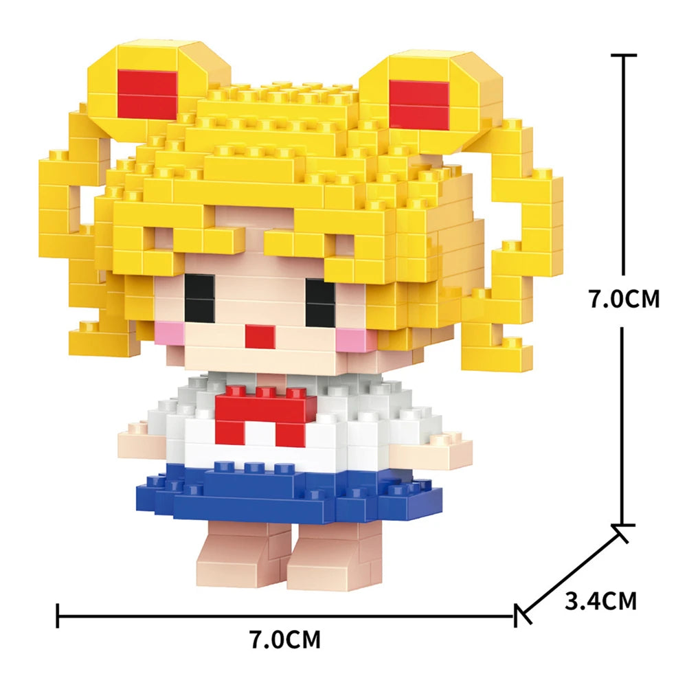Cartoon Kuromi Cinnamoroll Block Character Assembled Model Building Block Dolls Toy Children Gif