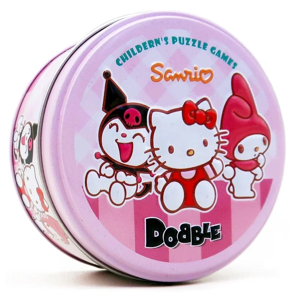 28 Styles Double juego Card Dobble Card Game Table Board Game for Dobbles Kids HP Metal Box Card Matching Toys for Childrens