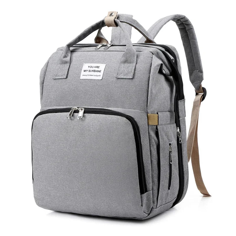 New Diaper Baby Bags with Bed Mummy Bag Waterproof Nylon Maternity Nappy Moms Backpack Baby Nursing Changing Bag For Baby Care