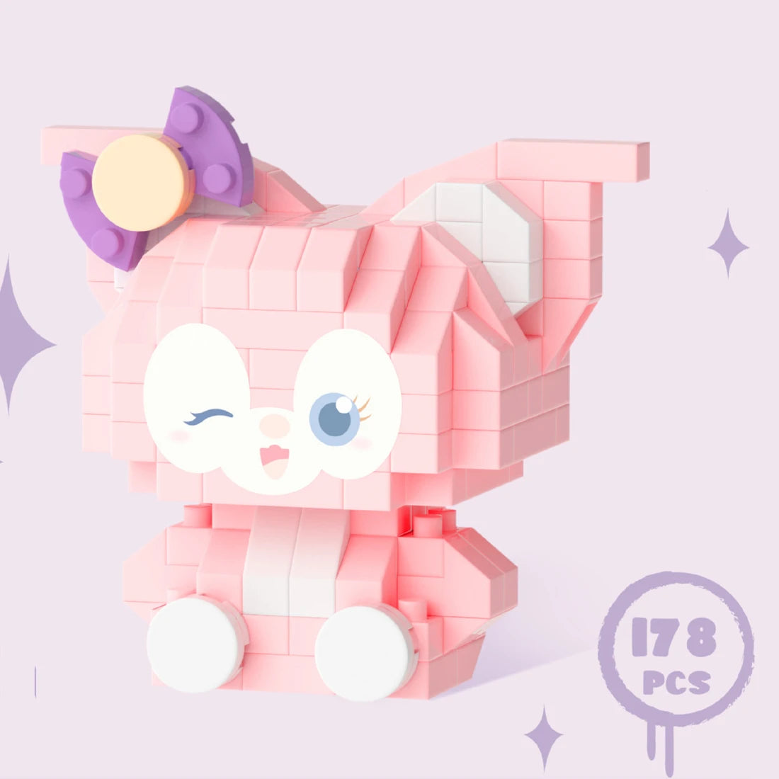 Cartoon Kuromi Cinnamoroll Block Character Assembled Model Building Block Dolls Toy Children Gif