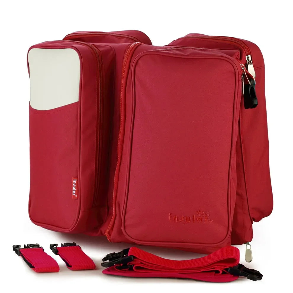 New Diaper Baby Bags with Bed Mummy Bag Waterproof Nylon Maternity Nappy Moms Backpack Baby Nursing Changing Bag For Baby Care