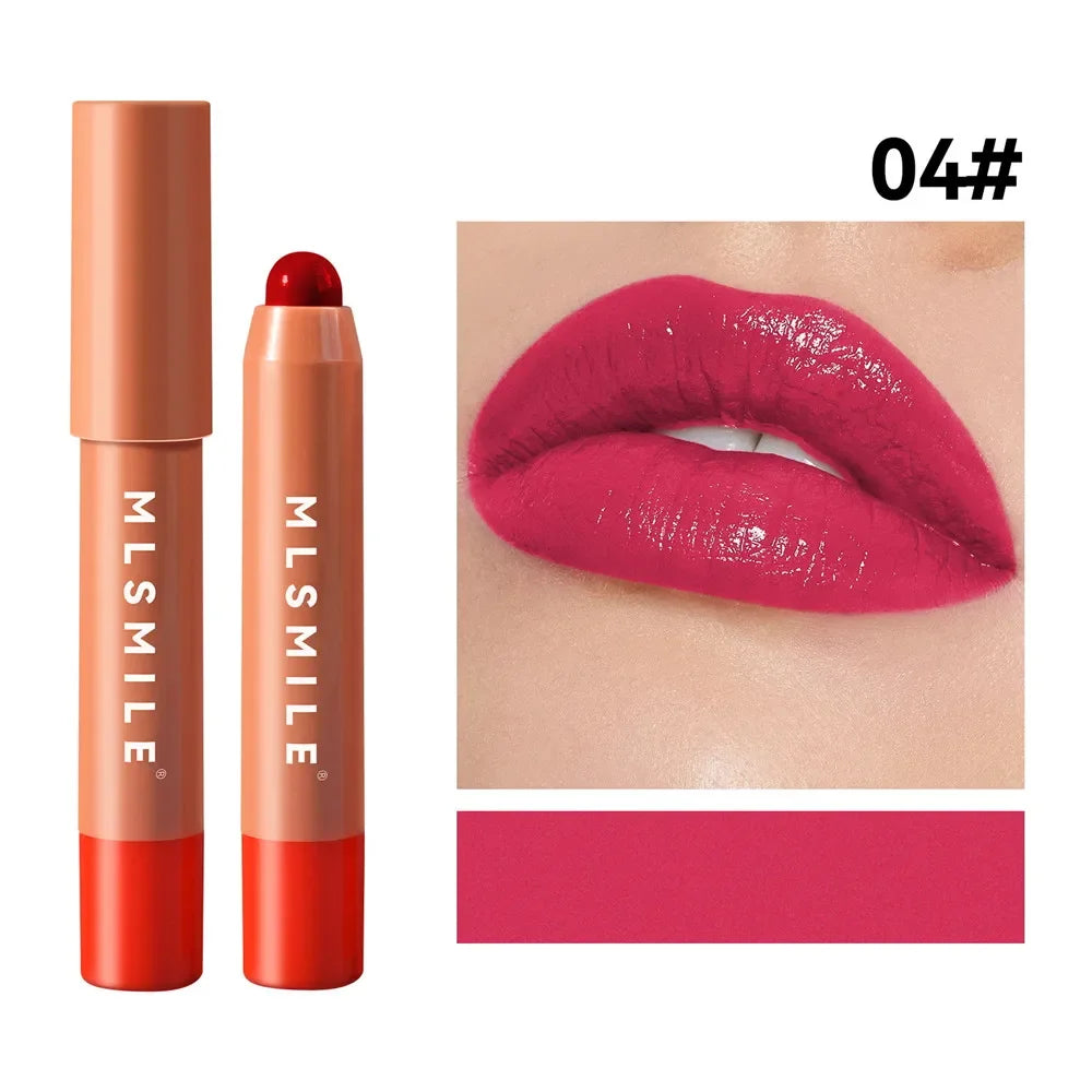 6 Colors Waterproof Nourishing Smooth Lipstick Pen Velvet Lipliner Lasting Not Fading Makeup Nude Pink Lip Tint Lips Cosmetic