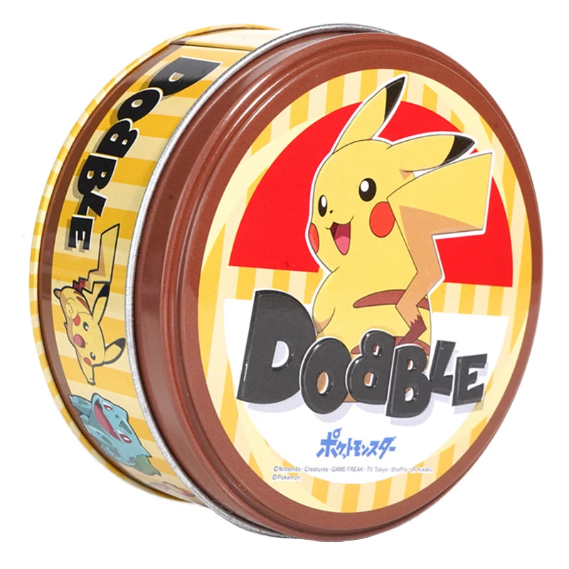 28 Styles Double juego Card Dobble Card Game Table Board Game for Dobbles Kids HP Metal Box Card Matching Toys for Childrens