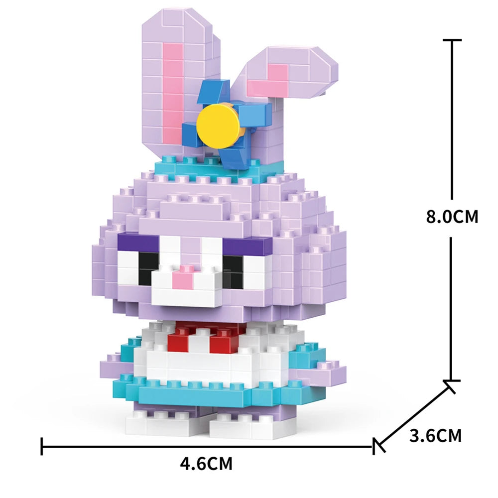 Cartoon Kuromi Cinnamoroll Block Character Assembled Model Building Block Dolls Toy Children Gif