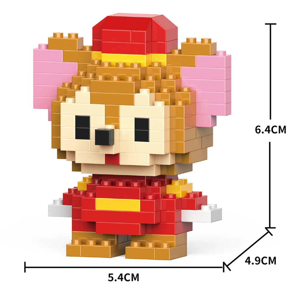 Cartoon Kuromi Cinnamoroll Block Character Assembled Model Building Block Dolls Toy Children Gif