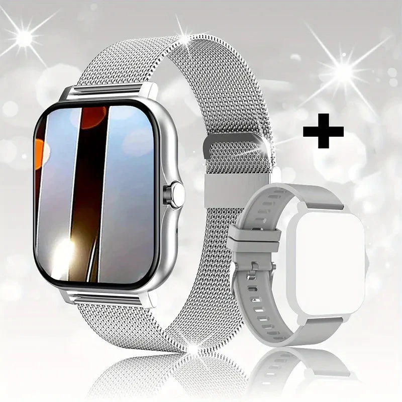 For Android OS IOS Phone Color Screen Full Touch Custom Dial Smart Watch Women Bluetooth Call SmartWatch Men 2024 New