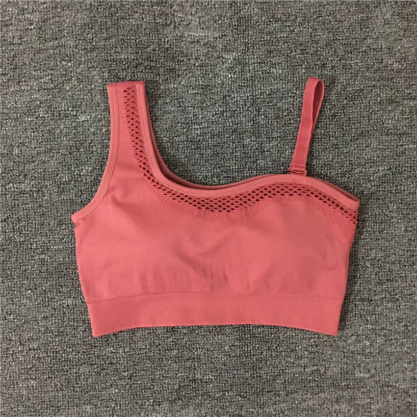 2024 1/2Pcs Seamless Yoga Set Women Gym Sportswear Outfit Yoga Pant Leggings One Shoulder Sports Bra Workout Cloth Tracksuit