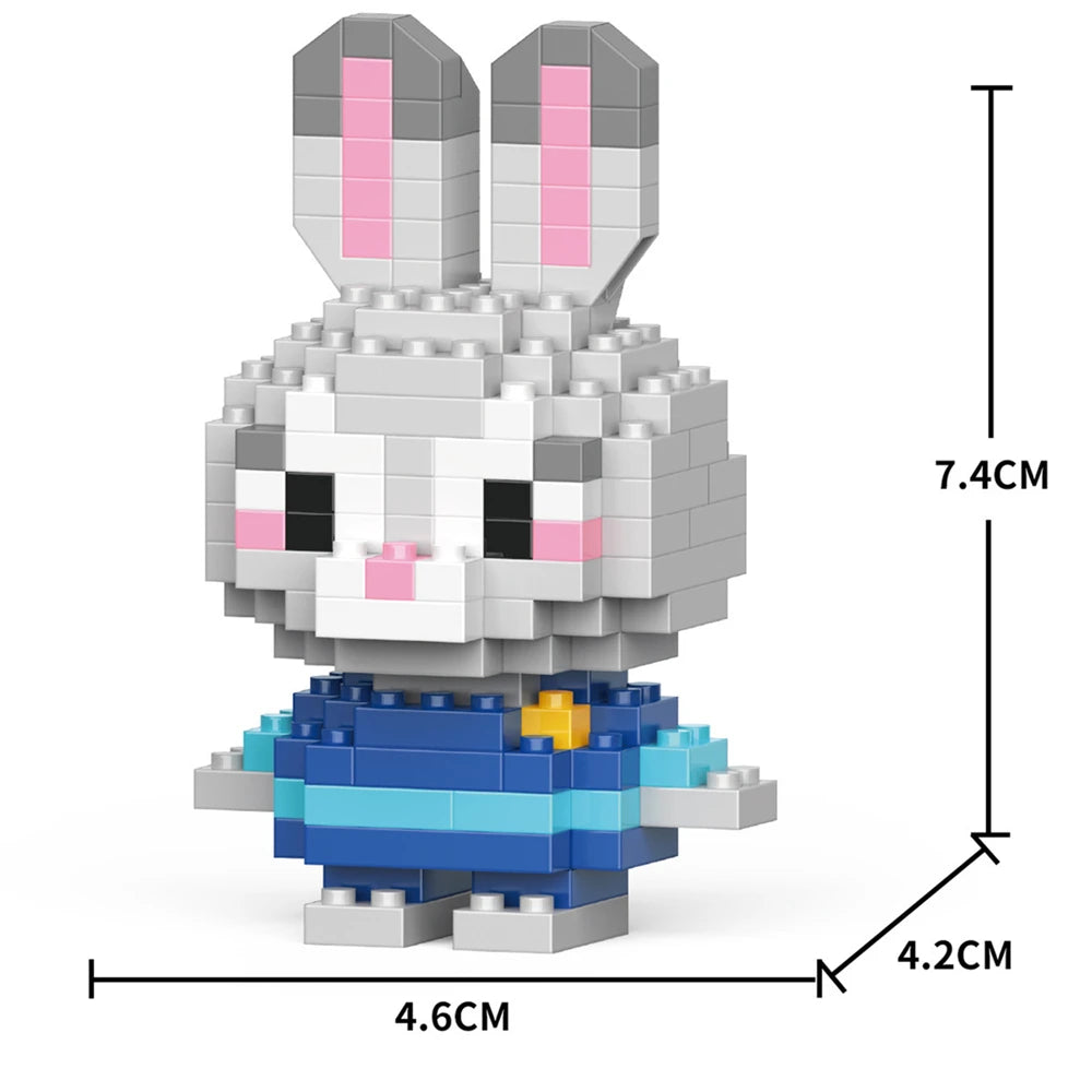 Cartoon Kuromi Cinnamoroll Block Character Assembled Model Building Block Dolls Toy Children Gif